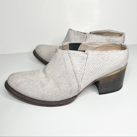 Freebird by Steven White Leather Snakeskin Mules size 7 - Picture 3 of 6